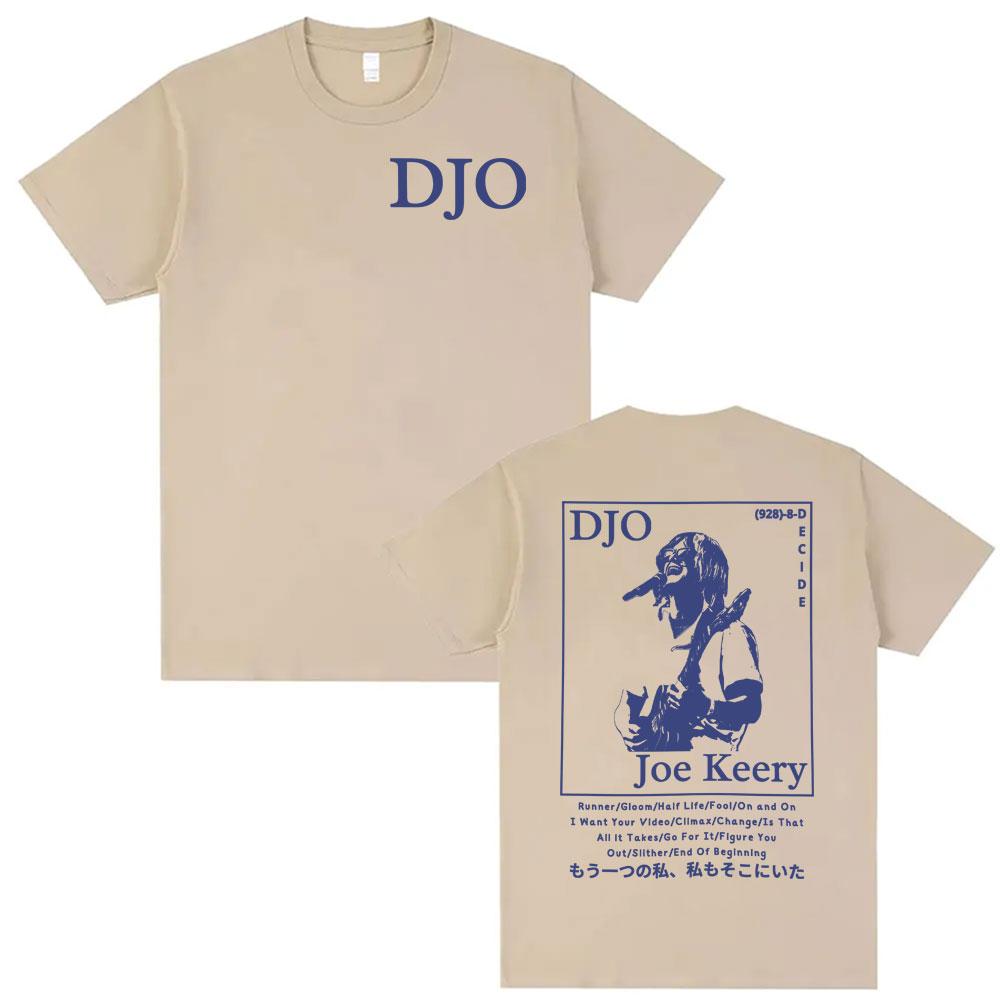

DJO Joe Keery Back Print Tee Shirt End of Beginning Decide Tshirts Unisex Women Fashion Hip Hop Rock Oversized Y2K Top Streetwear 4XL