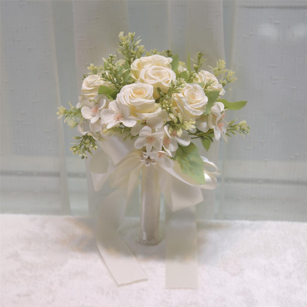 Top Quality Wedding Bouquet Artificial Rose Flower Bridal Bouquet Luxury Floral Arrangement