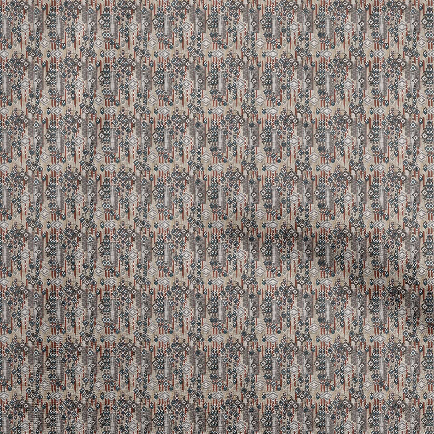

OneOone Cotton Flex Grey Fabric Азіатська тканина Kilim для шиття у дворі, надрукована своїми руками Швейні приладдя для одягу, 40 дюймів 42 Inch Wide - Viscose Chiffon світло-бежевого кольору