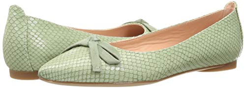 Unisa Damen Spitzballerinas, Hellgrün/Python, Größe 22,5 cm, 2E