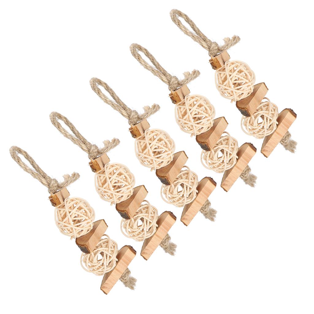 Pet Toy Parrot Grinding Rope Toy Applewood Bitten Rattan Ball Hamster Pet String Plaything