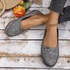 Women's Embroidered Moccasin Loafers with Memory Foam Insole Non-slip Comfortable Flats for Daily Wear