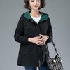 Women's Mid-Length Drawstring Trench Coat - Double-Layer, Casual, and Versatile for Spring/Autumn