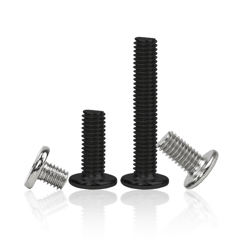 Nickel-Plated CM1.4 M3 Laptop Screws - Round Pan, Flat, & Phillips Heads
