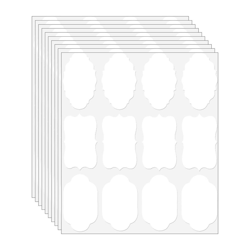 Išgalvotos formos kraft etiketės buteliams 120 vnt. Pagrindinės butelių etiketės konservavimui, laikymo dėžutei ir Kalėdų dovanų pakavimui