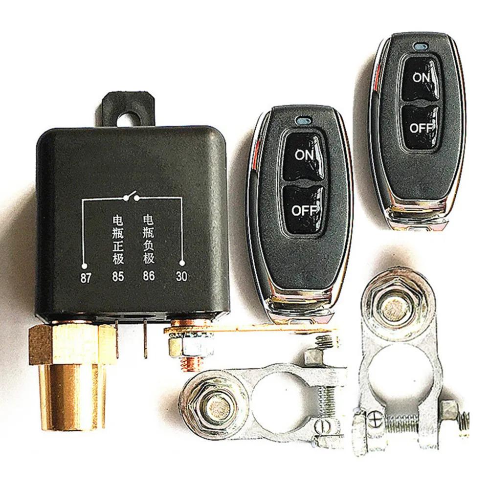 

Universal Integrated Car Battery Cut-Off Switch With Remote Control 12 V, 2 Pcs, With Positive And Negative Pole