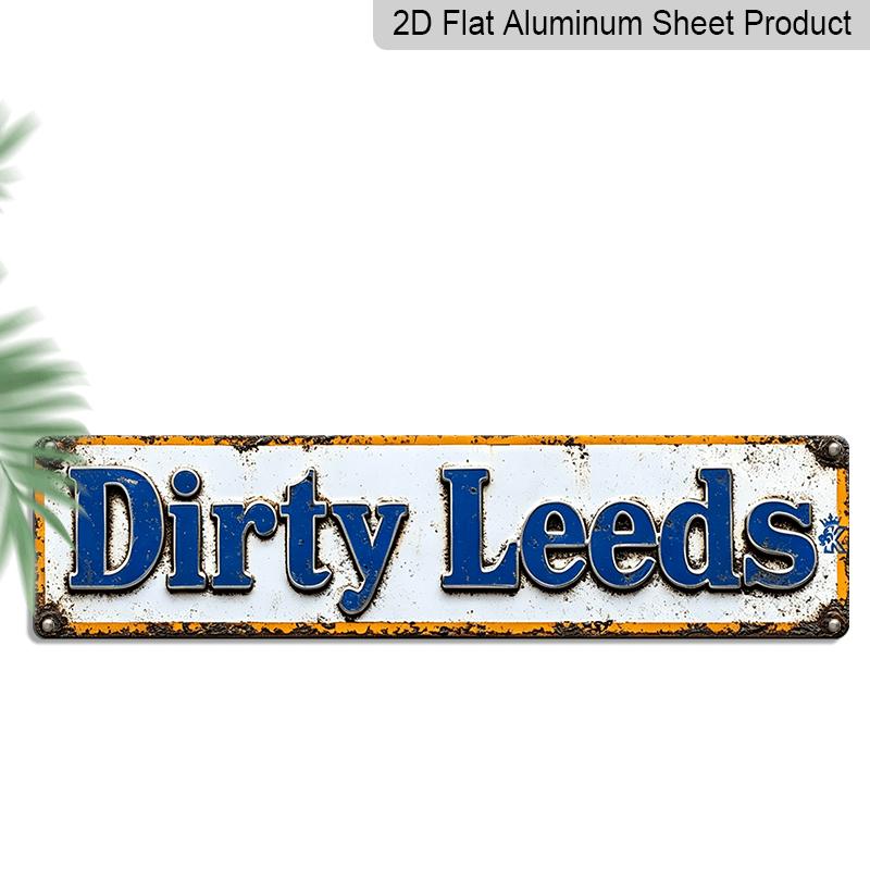 

2D Flat - Outdoor Wall Decoration, 1pc, 2D Flat Printing, Vintage Aluminum Sign (16 X4 ), Designed for British Football Fans, Retro Metal Wall Art 40cm x 10cm