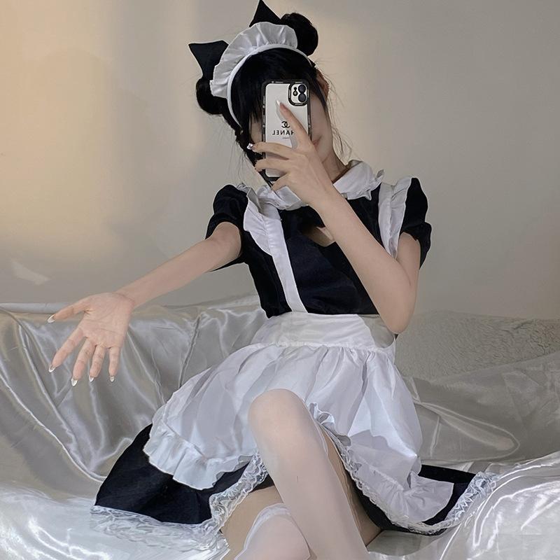 Sexy lingerie sweet pure desire maid outfit, seduction lace cos cosplay sexy love pussy maid outfit