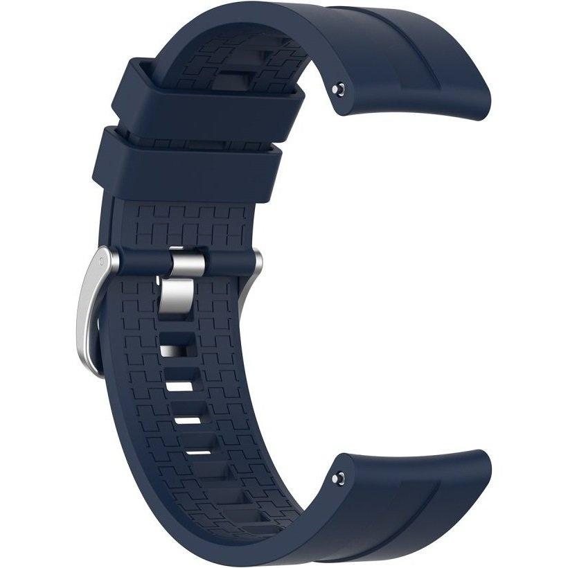 Universal Silicone Strap 22mm, Navy Blue