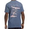 Adidas Umbrella Print Round Neck Pullover Short Sleeve T-Shirt Men T-Shirts Gray Blue GE4518