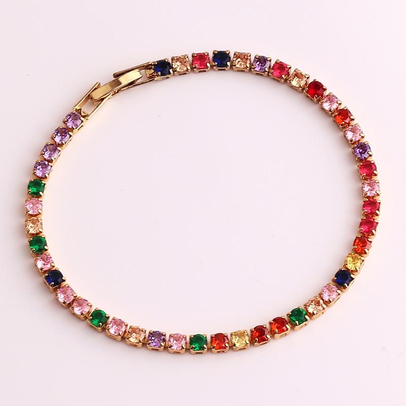 

Iced Out Zircon Tennis Bracelet For Women Luxury Shiny Crystal Bracelets Hand Chain Hippie Trendy Accessories Jewelry Gifts
