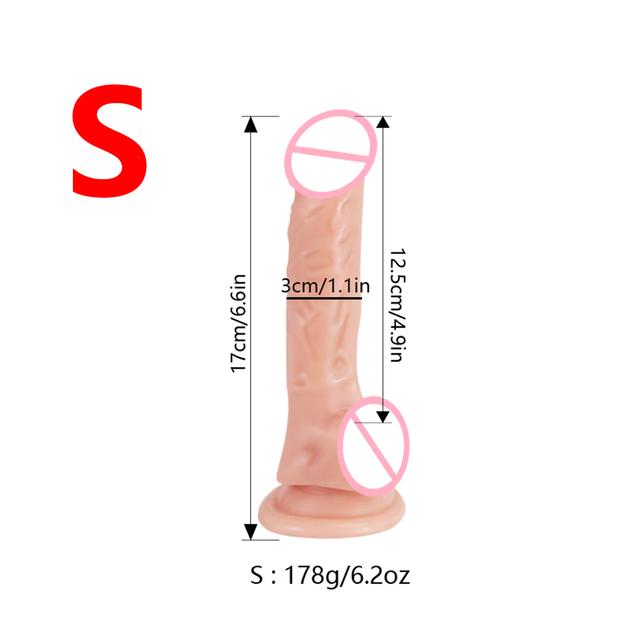 Dildo Strap On Realistic Penis with Suction Cup G-spot Anal Butt Plug Belt Wearable Panties Adult Lesbian Masturbation Sex Toy