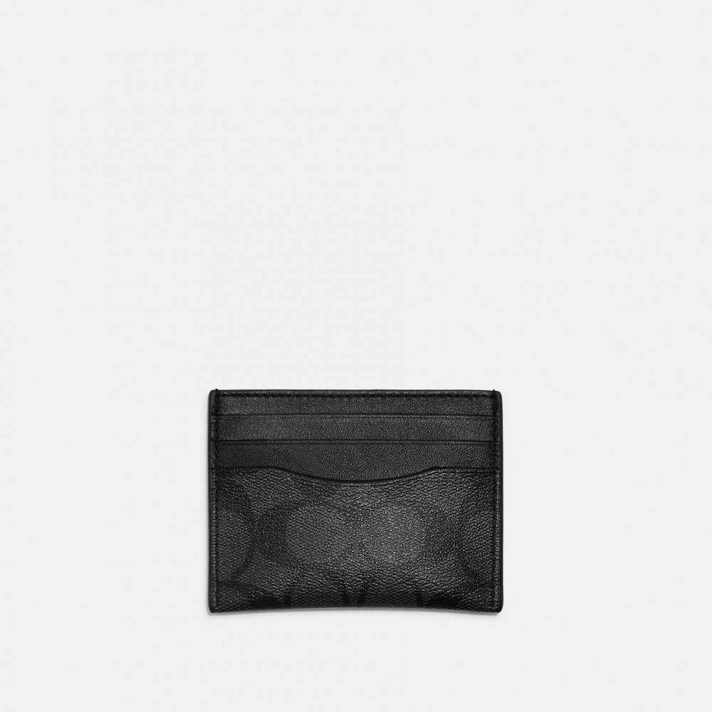 

Тонкий чехол для визиток Coach из фирменной канвы