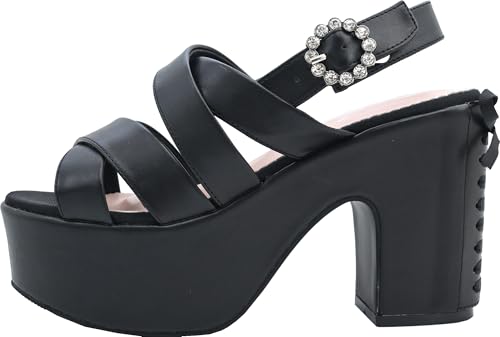 Yosuke Women's Sandals, Black, Sizes 25.0cm-25.5cm, 4450049