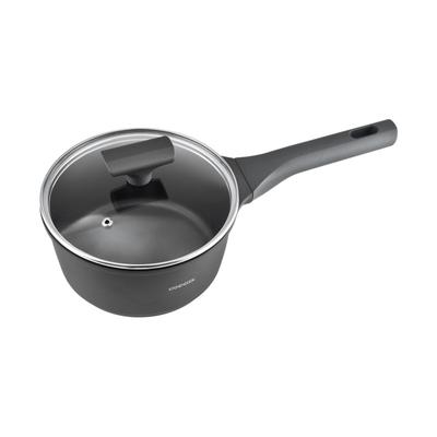 Schwarzer Schmortopf aus Aluminiumguss 18 cm Tfi mit Deckel Betty Cas18tfi von