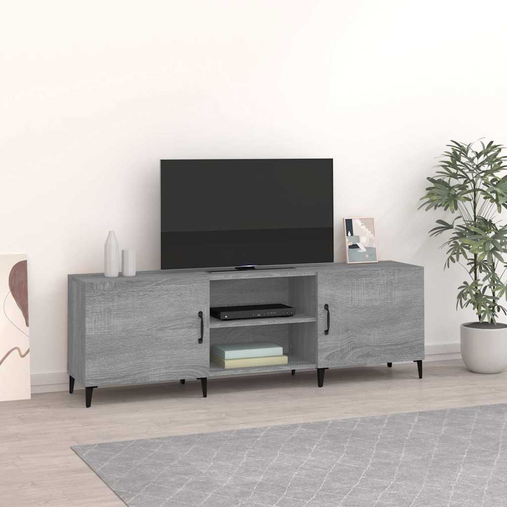 TV Stand Grey Sonoma 150x30x50 cm Engineered Wood