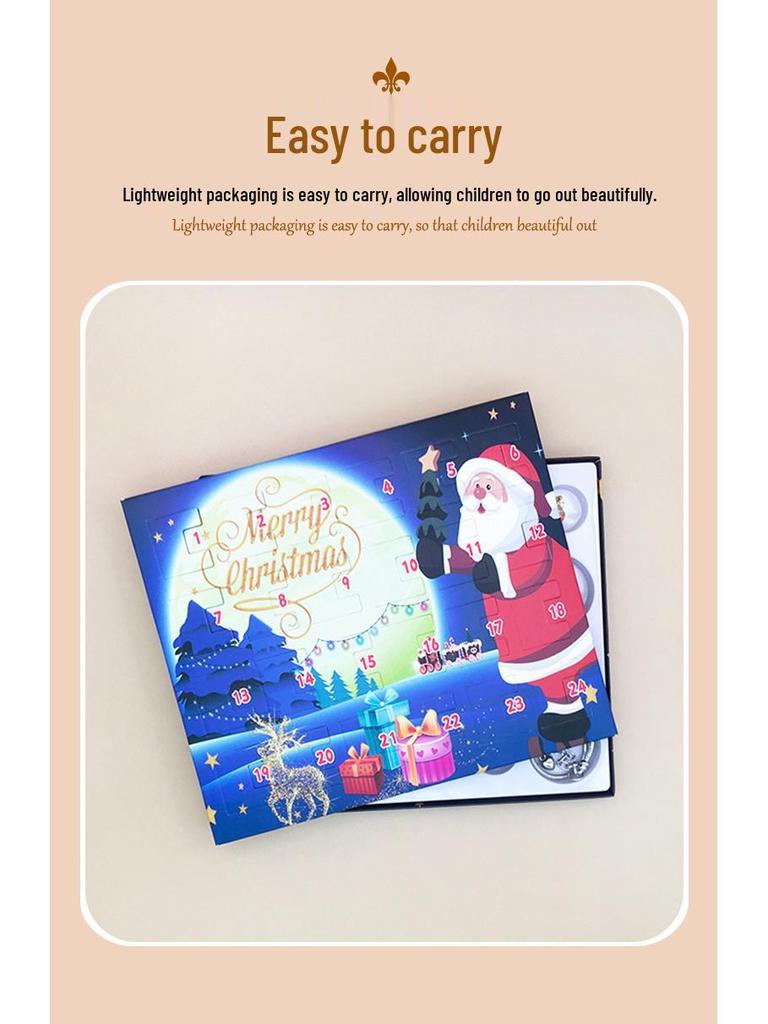 24-Day Reindeer Christmas Surprise Bracelet Set for Kids