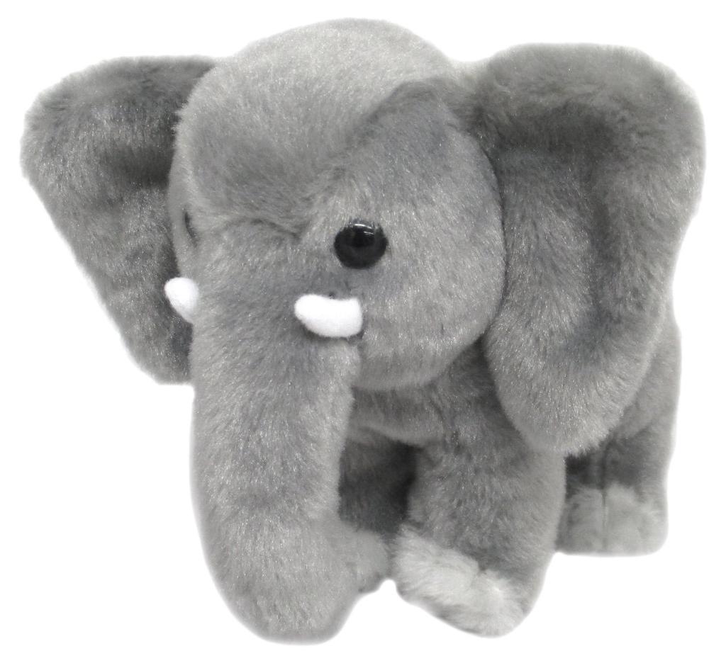 Sanei Boeki Animou Elephant Small Plush Toy, Total Length 19cm, 4905330724007