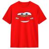 Cars Halloween Lightning McQueen Big Face T Shirt Man Y2K Pure Cotton T-Shirts Summer O-Neck Tee Shirt Oversized Clothes