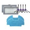 Vacuum Cleaner Side Brush Filter Mop Cloth for Midea VCR08 MR09 Robot Vacuum Cleaner Parts Brushes Filter Cloth Replacement Kit