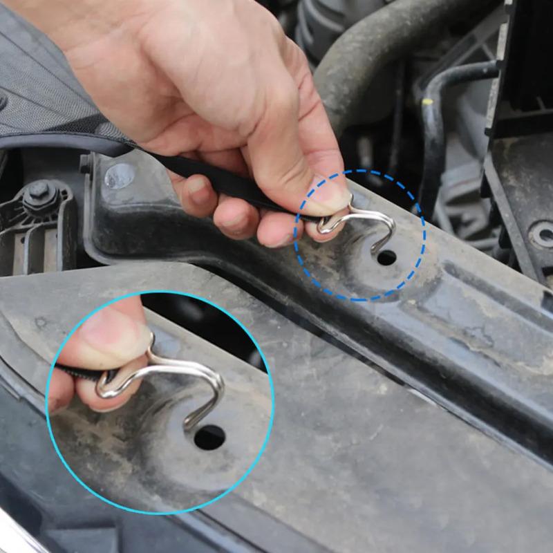 Radiador de Aire para Coche Malla Protectora Anti-Obstrucción Barrera Resistente a Ratas Malla Repelente de Insectos Red Protectora para Condensador de Coche