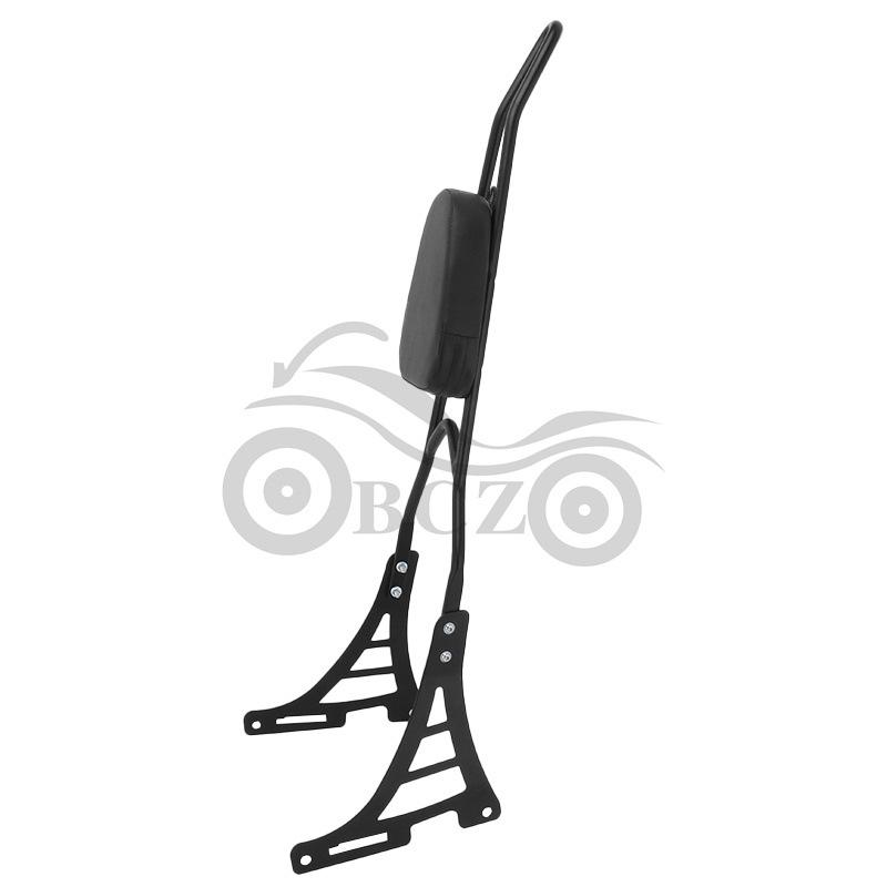Harley 883 XL1200 Pointed Bow Passenger Backrest & Luggage Rack (2004-2013)