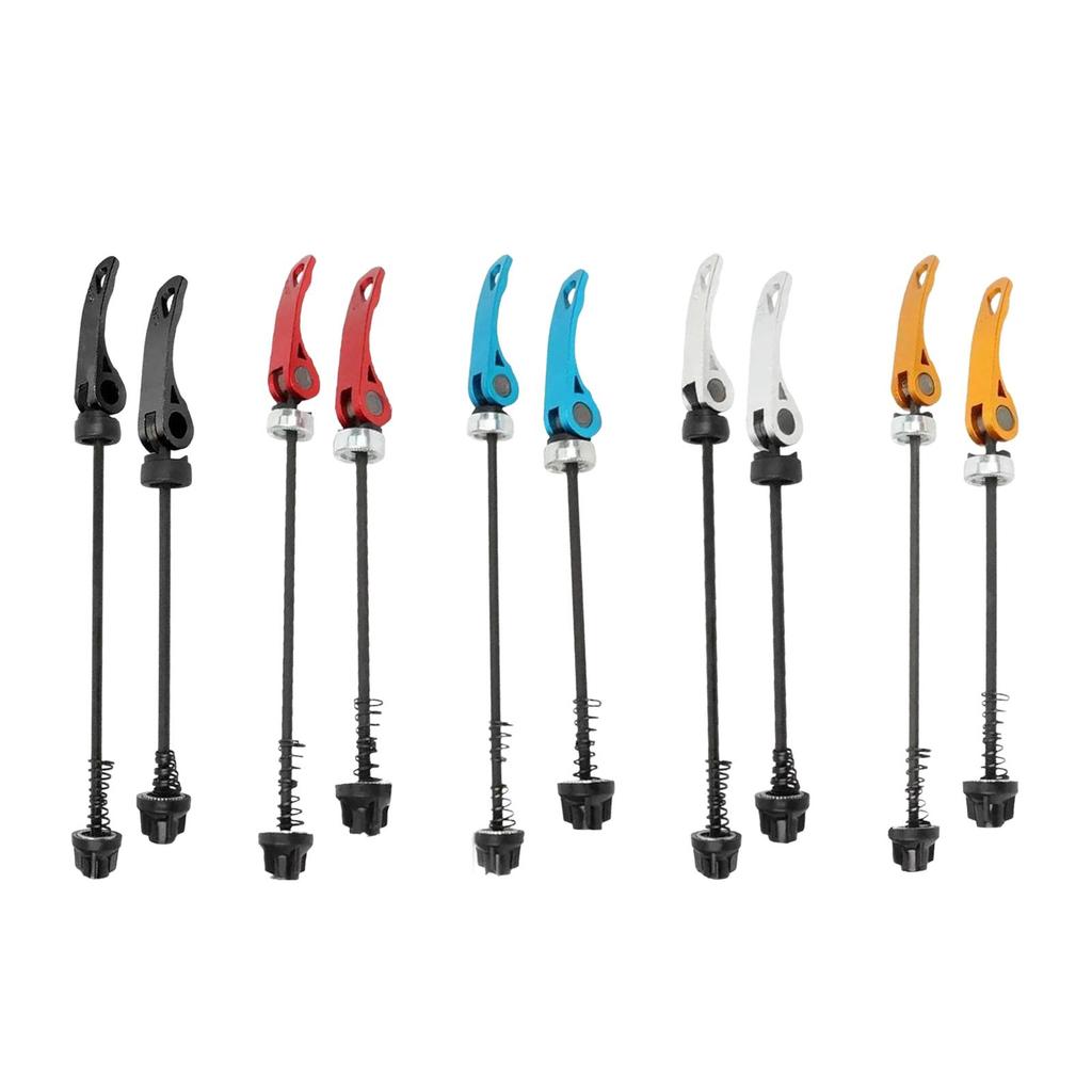 Bike Quick Release Skewer Replacement Set Metal Front Rear Wheel Hub Axles for Mountain Bikes 29