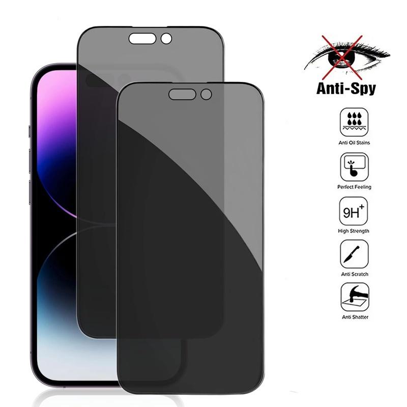 3D Privacy Screen Protectors For iPhone17AIR 16E 15 Plus Anti-spy Protective Glass For iPhone 15 14 13 12 11 Pro Max Glass
