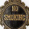 No Smoking Sign Plate Elegant Metal Warning Plaque for Home, Office, or Business Use Stylish Decorative Signage Clear Engraving