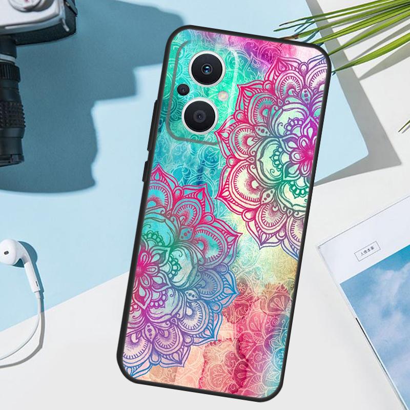 Elegant Mandala Floral Design Case For OPPO Reno 5Z 4Z 2Z 8T 3 4 5 6 7 8 Lite Find X5 X2 X3 Lite Neo X6 Pro Phone Cover