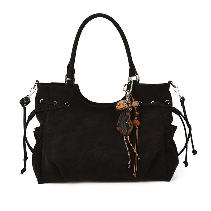 Brand Tote Bag Fashi Korean Shoulder Bag Y2k Handbag Drawstring Crossbody Bag With Charm Travel Storage Bag Bolsos De Mujer