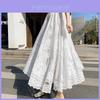 Vintage Lace Mesh Underneath Cheongsam Long Skirt For Elegant Women
