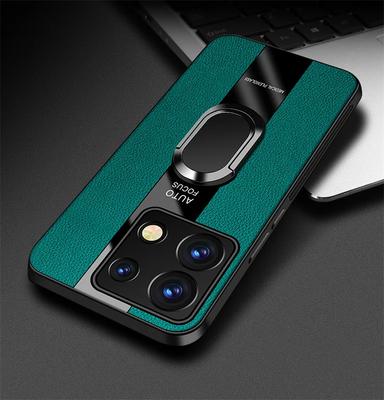 Чохол для телефону Realme GT 7 Pro з магнітним кільцем для OPPO Realme GT 6T GT NEO 6 SE Розкішна шкіряна м’яка силіконова протиударна задня кришка-бампер
