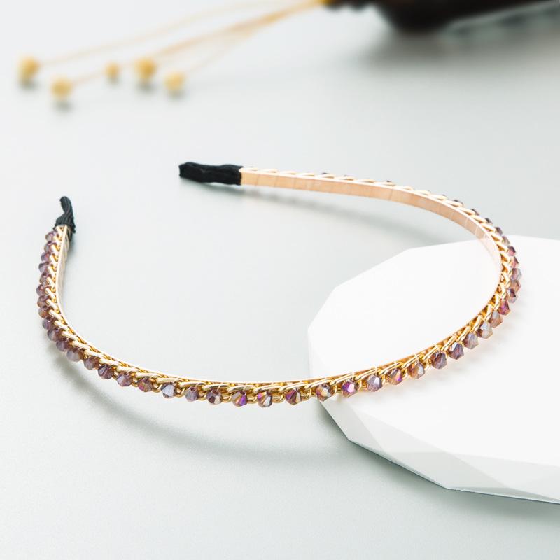 Women's Hairband Alloy Light Luxury Water Bit Hoop Shampoo Headwear