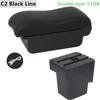 Armrest Box For Ford Focus 2 Mk2 2005 2006 2007 2008 2009 2010 2011 Arm Rest Center Console Modification Retrofit Parts