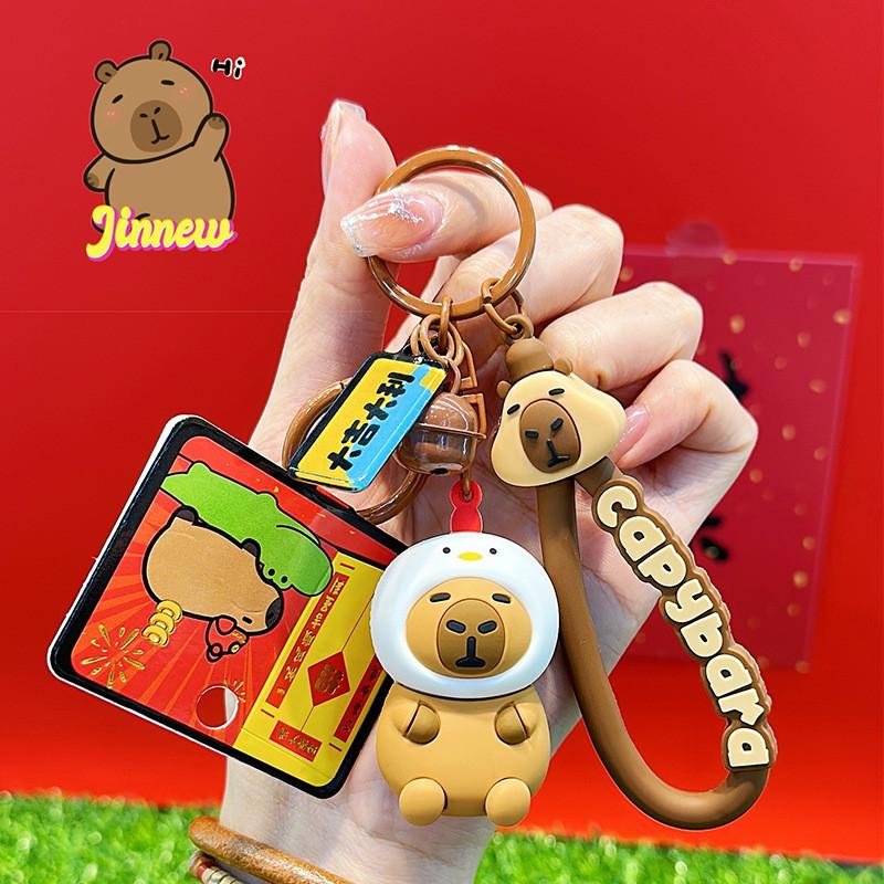 Capybara Keychain With Cartoon Resin Pendant For Gift And Collection