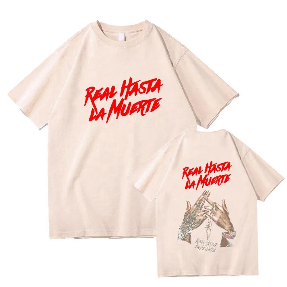 Cool Rapper Anuel AA Men Women T Shirt Oversized Cotton Hip Hop Short Sleeve Graphic T-Shirt Streetwear Tee Trend Clothes Tops