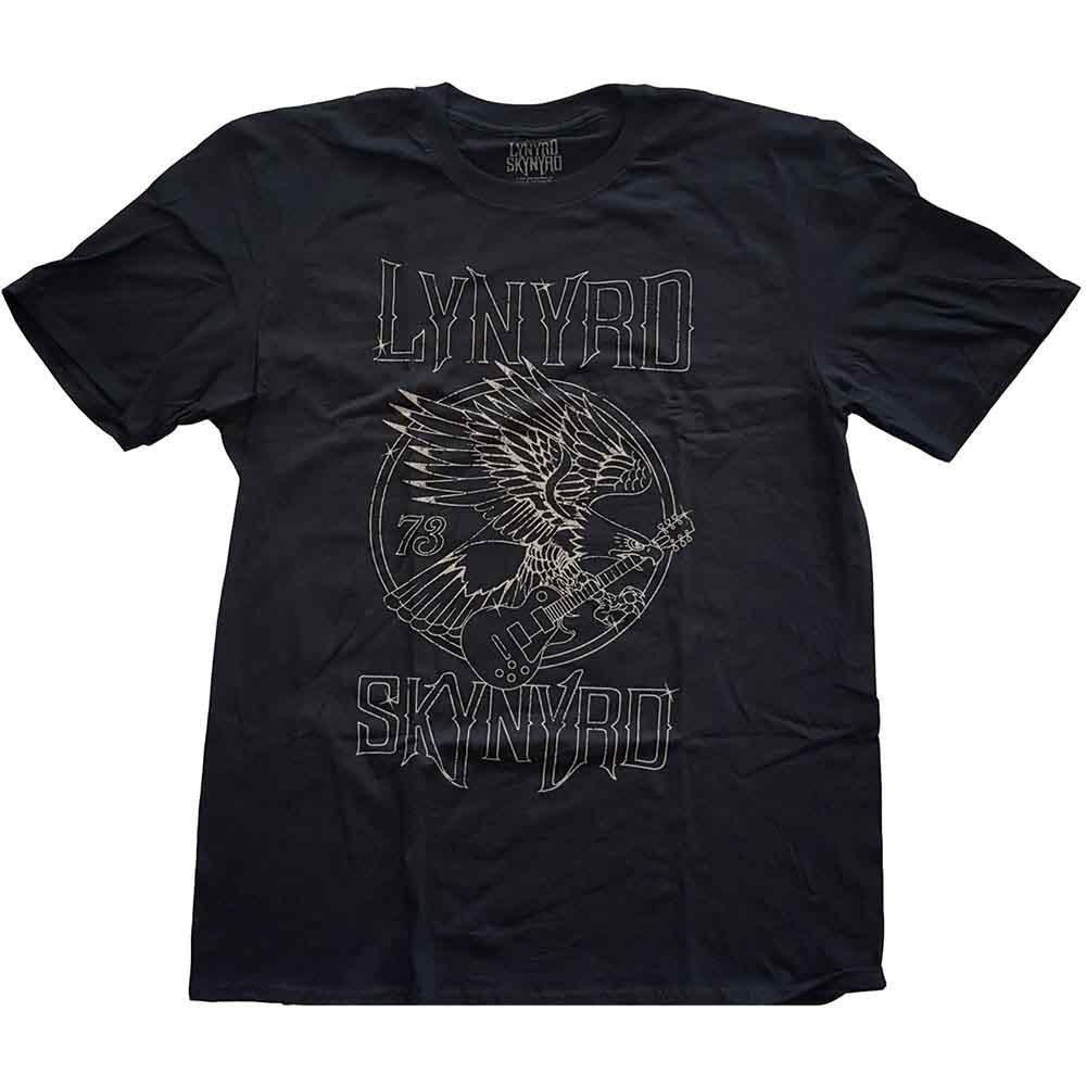 Lynyrd Skynyrd 73 Eagle Guitar T-Shirt Black New XXL