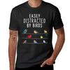 Easily Distracted By Birds, Birthday Gift for Bird Lovers, Birdwatcher & Ornithologist T-Shirt Boys Animal Print Men's T Shirts