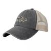 Modna Unisex Kreskówkowa Rzeka Wąż Pstrąg Górzysty Outdoor Wędkarstwo Cowboyska Siatkowa Czapka Baseballowa