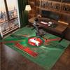 South Sydney Rabbitohs Personalized Crystal Velvet Carpet, Customized Name Text Soft Anti‑Slip Rug for Living Room Bedroom