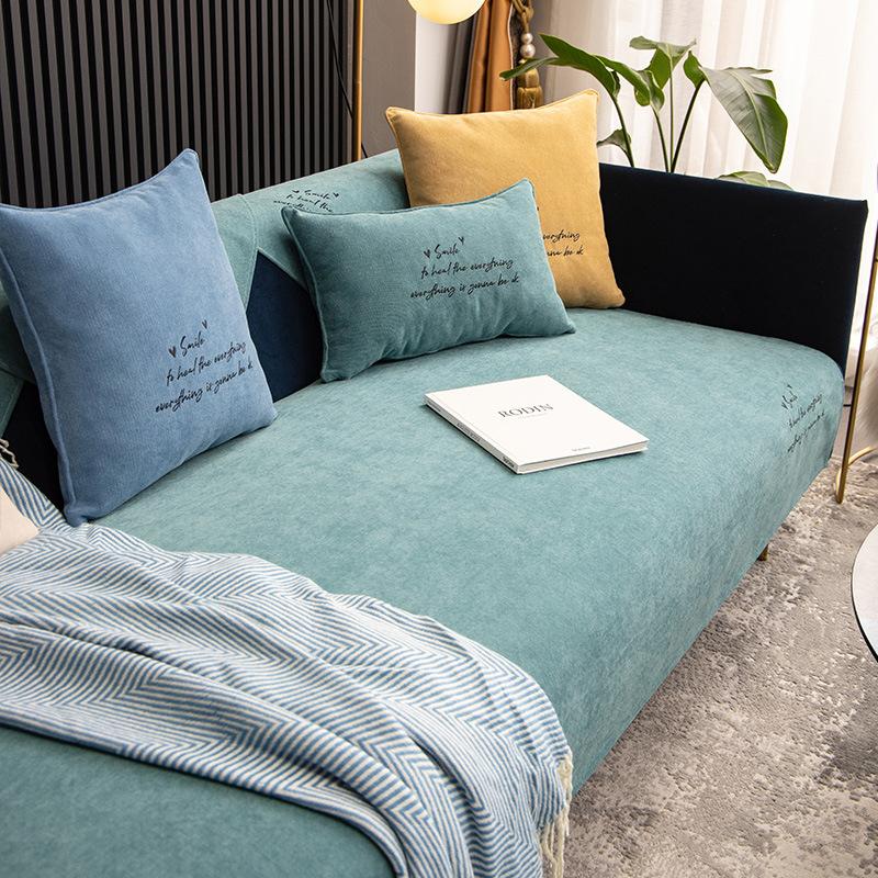 Chenille Sofa Cushion Four Seasons Universal Simple Modern Non-Slip Cushion Stain-Resistant Sofa Cover Thick Cover Towel