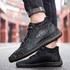 38-48 Men's High-top Large Size Casual Shoes Fashion Retro Casual Leather Boots