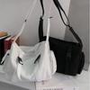 Casual Harajuku Shoulder Bag Large Capacity Canvas Messenger Bag Casual Cloth Crossboby Bag  Sport