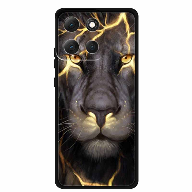 Für Motorola Moto G86 Power 5G Hülle G 86 Power Weiche TPU Silikon Rückseitenabdeckungen Für Moto G86 Power Tiere Bemalt Tiger Löwe Coque