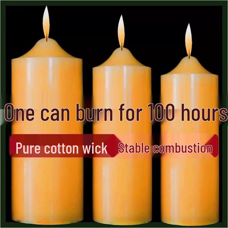 Парафиновая свеча «Аромат Гранд-отеля»: Бездымный, без запаха, долгого горения для отключений электроэнергии и предотвращения стихийных бедствий Orange 1 piece