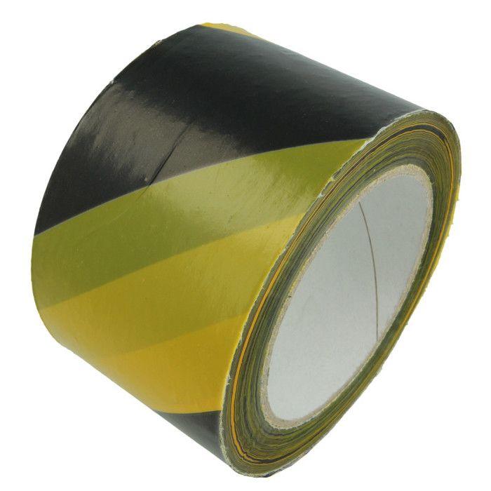 AMIG | Bande De Balisage 522 | 70 Mm X 200 M | Polyéthylène Faible Densité LDPE | Jaune/Noir
