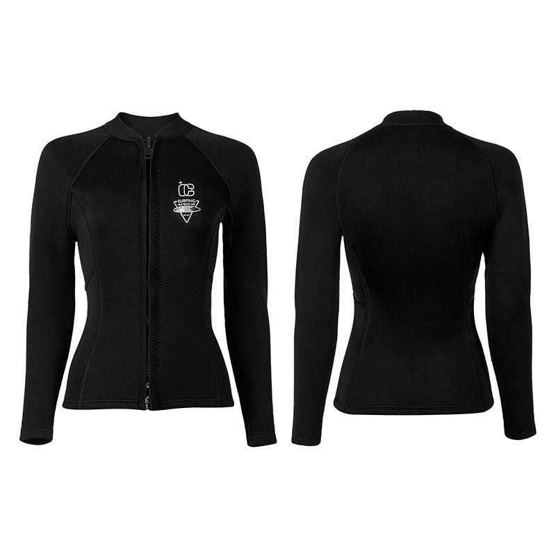 3mm Neoprene Wetsuit Set Men Women Long Sleeve Top Pants Surfing Snorkeling Swimming Diving Water Sports