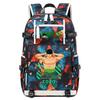 One Piece Zoro Anime Backpack Large Capacity School Bag for Teens Kids