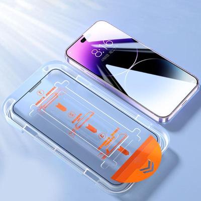 Per iPhone 17 16 15 14 13 Pro Max Vetro Temperato Scatola di Installazione Senza Polvere Per iPhone 14 Plus XR XS 11 12 Pro Max Proteggi Schermo